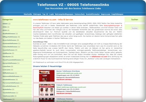 Telefonsex VZ - die besten telefonsex Links